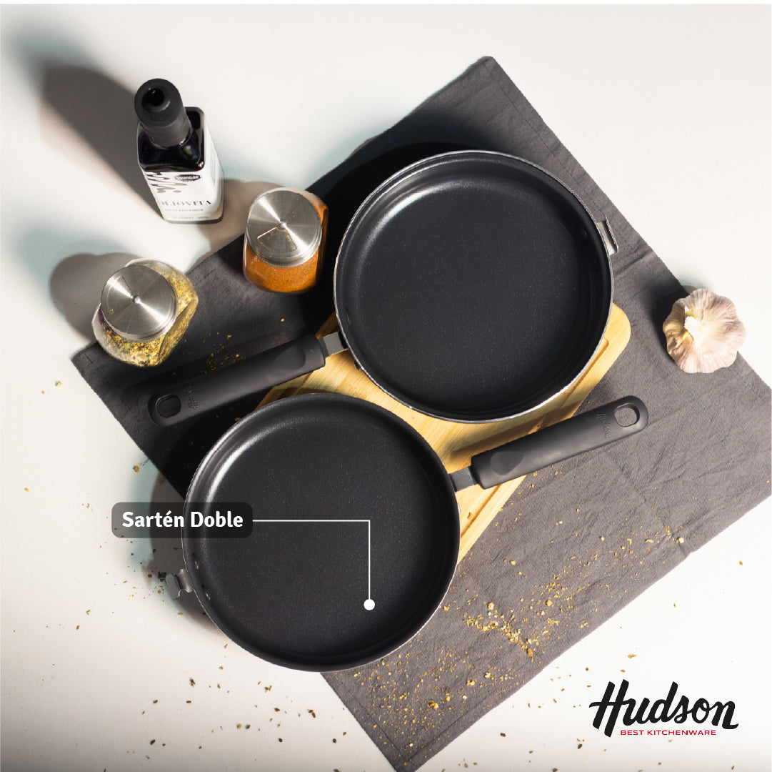 Sartén Doble Hudson Daily 24 cm Aluminio Antiadherente