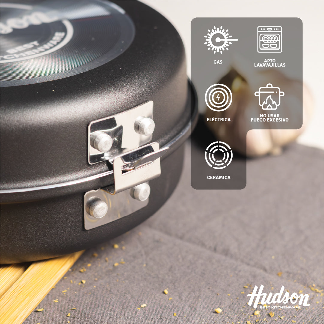 Sartén Doble Hudson Daily 24 cm Aluminio Antiadherente