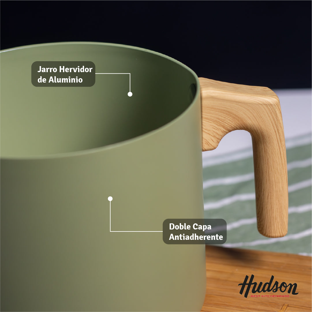 Jarrito Aluminio Línea Olive Con Antiadherente 14cm