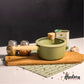 Olla 2 Piezas 1.9 L Aluminio Antiadherente Mango Soft Touch Olive