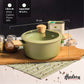 Olla Hudson 24 Cm Olive Antiadherente Válvula De Vapor