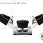 Cacerola 22 Cm Aluminio Negro Antiadherente Tapa Vidrio