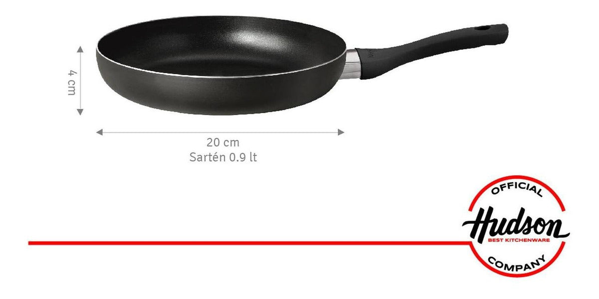 Sartén Hudson 20 Cm Aluminio Doble Antiadherente Profesional