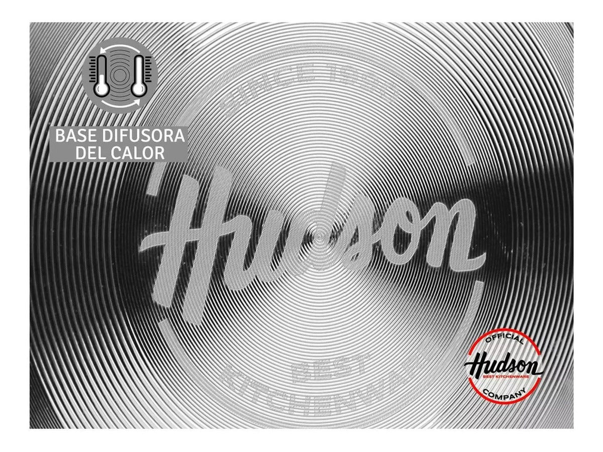 Set 3 Sartenes 20 Cm + 24 Cm + 28 Cm Aluminio Negro Hudson