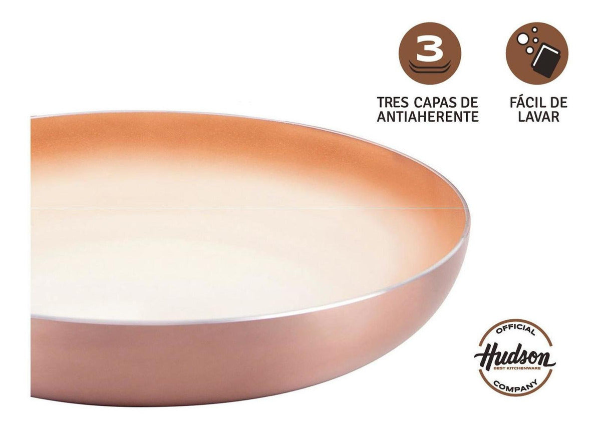 Batería De Cocina Antiadherente Cerámico Hudson 7 Piezas