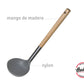 Set de Utensilios de Nylon con Mango de Madera