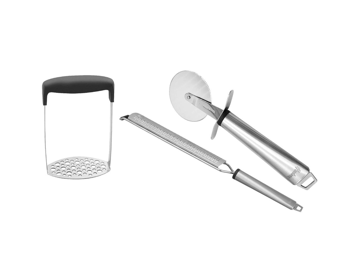 Set x 3 Utensilios de Acero Inoxidable
