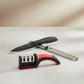 Kit Hudson: Cuchillo Chef Acero Inoxidable Negro + Rallador Manual 38cm Fino + Afilador 3 En 1 Negro