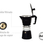 Set Cafetera Italiana De Aluminio Total Black Hudson Oficial