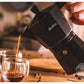 Set Cafetera Italiana De Aluminio Total Black Hudson Oficial