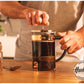 Set Hudson Cafetera Embolo Francesa 600ml + 2 Vasos Térmicos