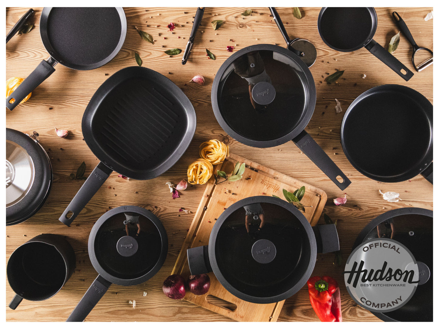 Batería de Cocina Hudson Day01 5 Piezas Aluminio