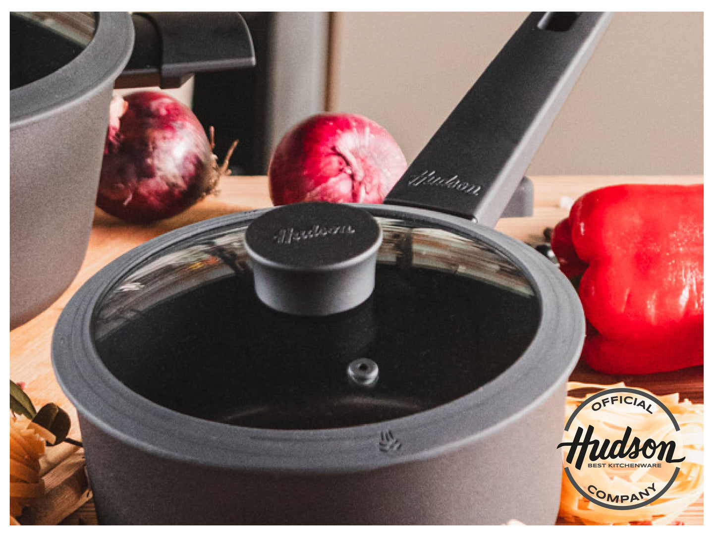 Olla 18 Cm Hudson Day04 Aluminio Antiderente Con Tapa