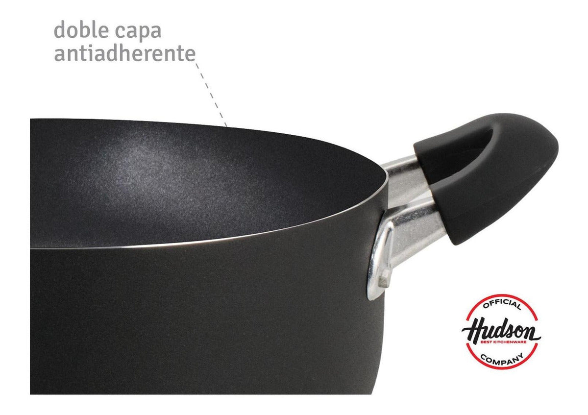 Paellera Antiadherente Negro Hudson 28 Cm Aluminio