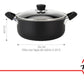 Olla Cacerola Hudson 24 Cm Aluminio Con Antiadherente