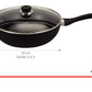 Wok Hudson 28 Cm Doble Capa Aluminio Antiadherente Con Tapa
