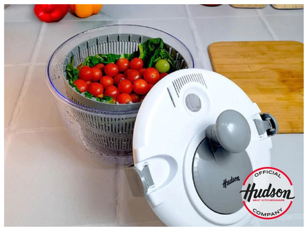 Centrifugador Escurridor de Verduras Hudson 5 Litros con Base Antideslizante – CENTRI03