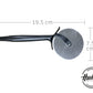 Corta Pizza Acero Inoxidable 19.5 cm 2 cm Negro