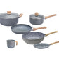 Kit De Ollas Granito Hudson + Wok + Jarrito + Panquequera