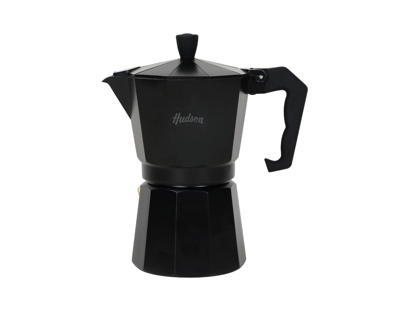 Cafetera De Aluminio Black Italiana Inducción Linea Hudson