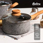 Batería Granito Stone Aluminio Forjado Olla 24 Cm Y 18 Cm + Sartén 24 Cm