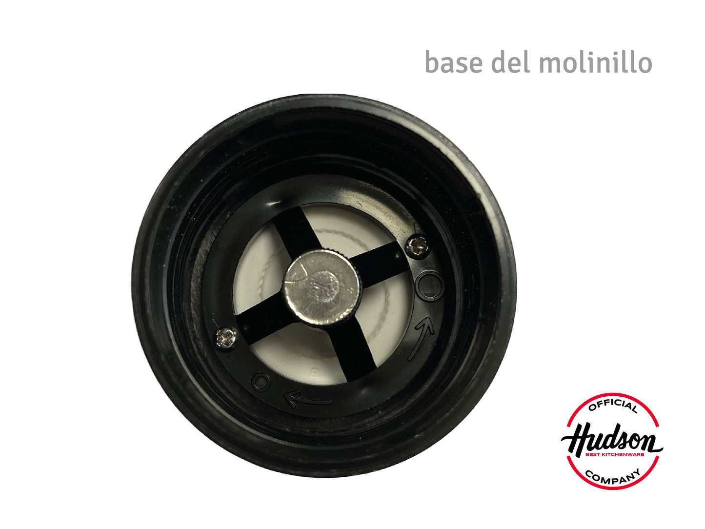 Molinillo De Acero Inoxidable Negro 125 Mm Linea Hudson