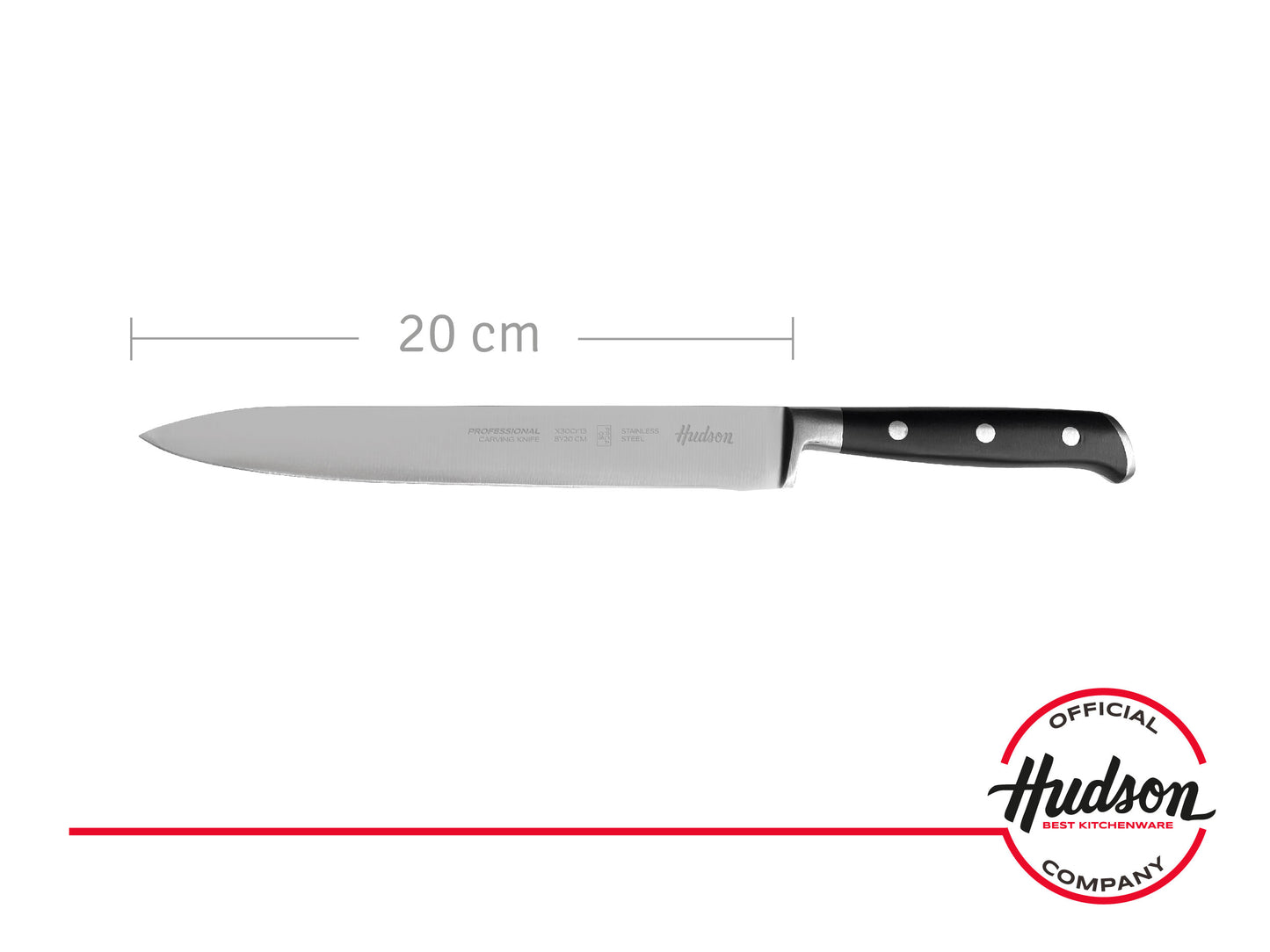 Cuchillo De Pan 8 Linea Hudson Acero Inoxidable Con Remache