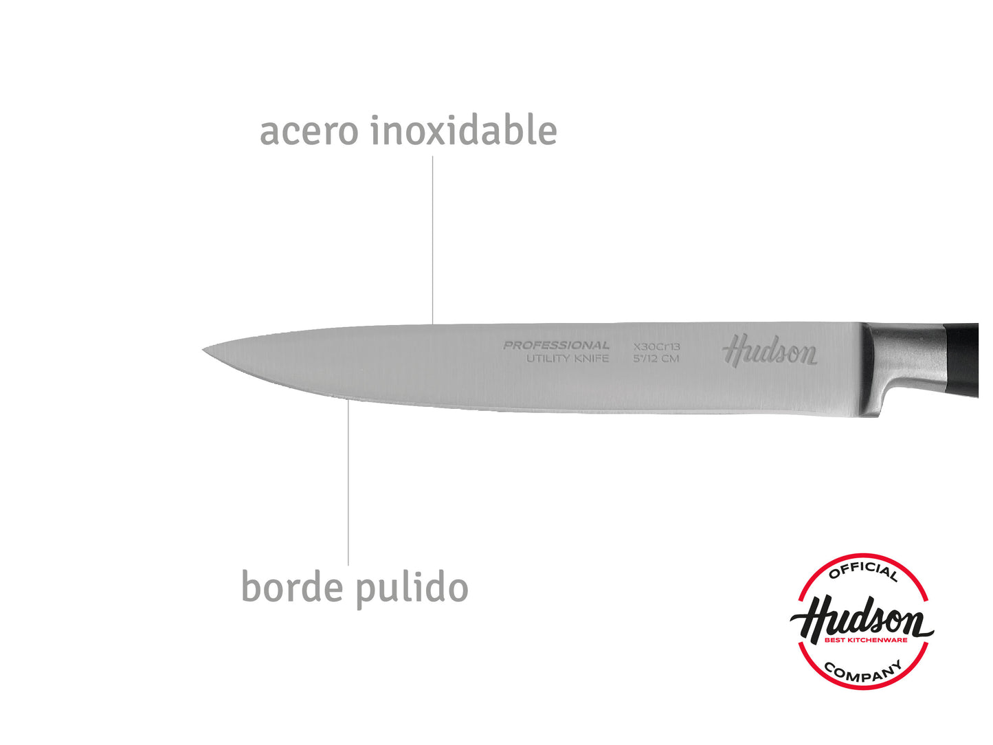 Cuchillo Utilitario 5 Inoxidable Linea Hudson Professional