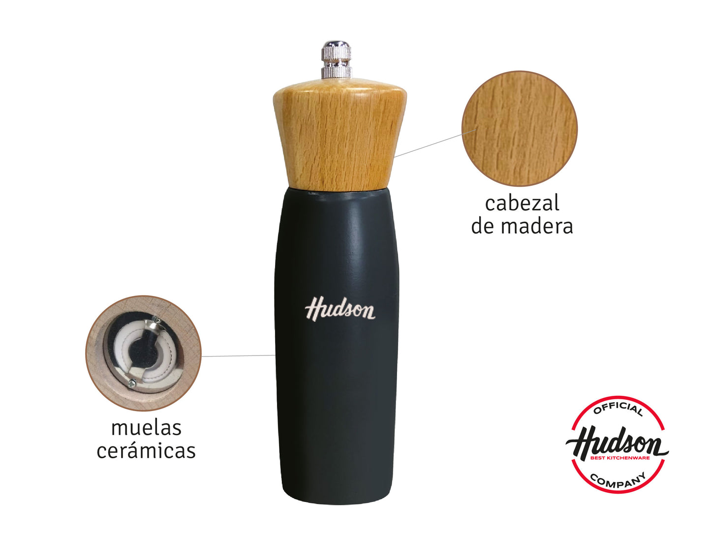 pinza + molinillo + sarten