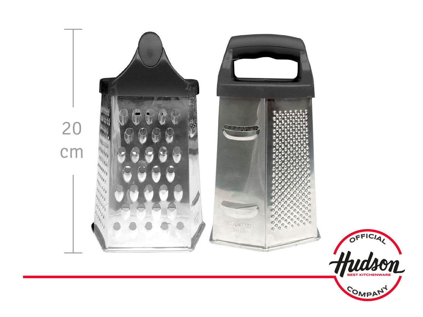 Rallador Hexagonal Hudson De Acero Inoxidable 6 Caras 20 Cm