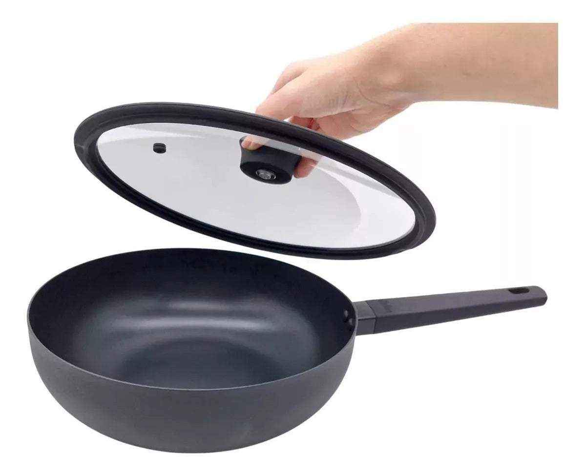 Wok Hudson 32 cm Day19 Aluminio Antiadherente