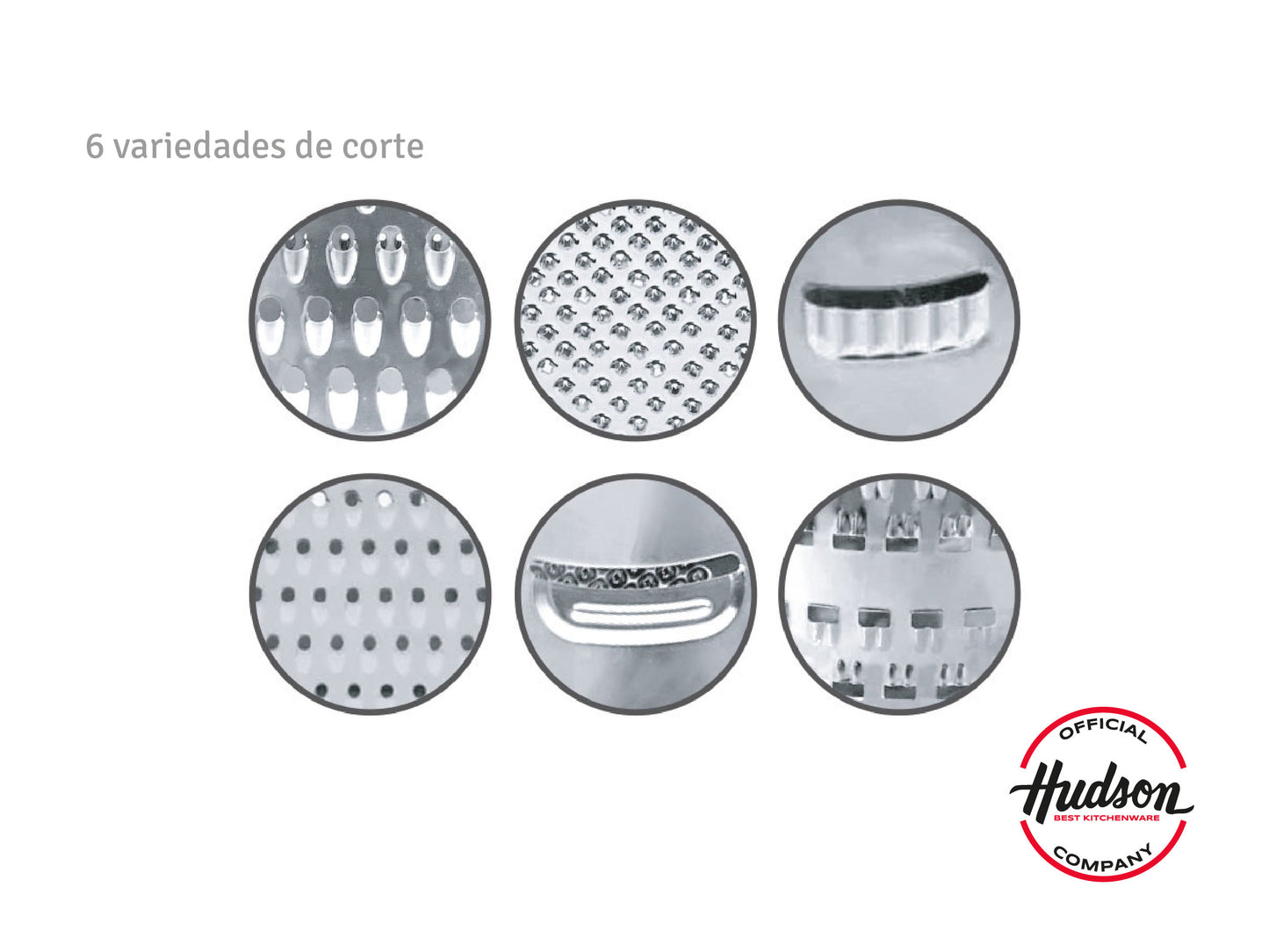 Rallador Hexagonal Hudson De Acero Inoxidable 6 Caras 20 Cm