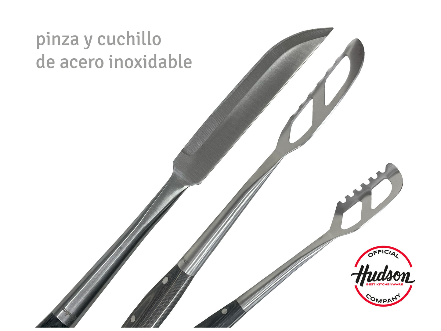 Set Para Parrilla 4 Piezas Linea Hudson Asador