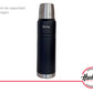Termo Botella Térmica 1L Acero Inoxidable Doble Pared Negro