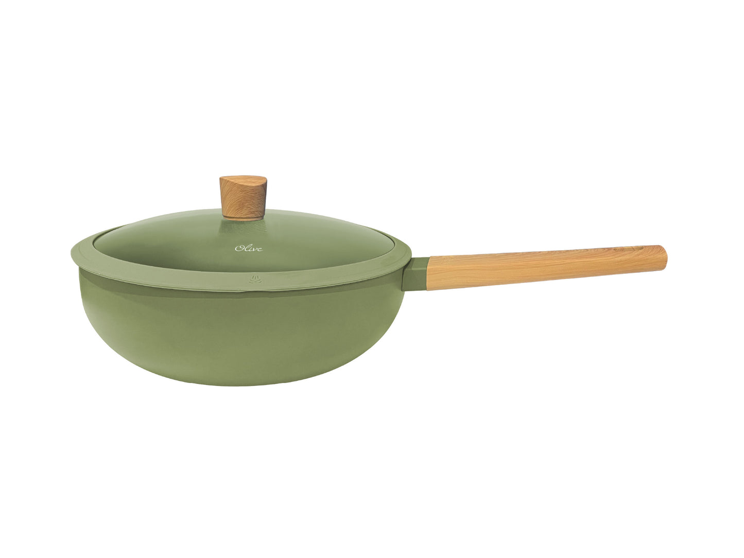 Wok Hudson Olive 28 Cm Con Antiadherente 4.6 L