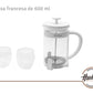 Set Hudson Cafetera Embolo 600 Ml + 2 Vasos Hudson Oficial