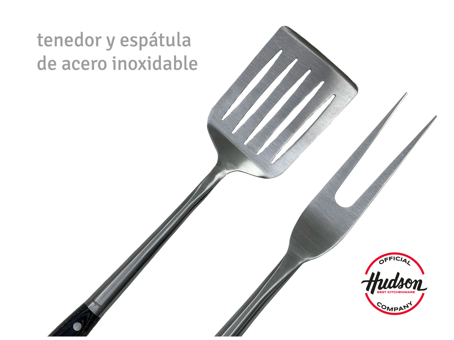 Set Para Barbacoa Hudson 4 Piezas Utensilios Para Bbq
