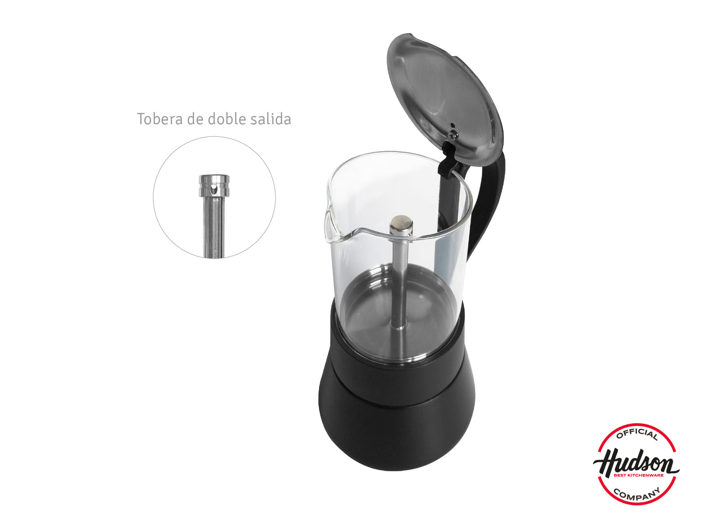 Cafetera Hudson Cold Brew de Vidrio 800 ml con Filtro de Acero Inoxidable – SSGCM06