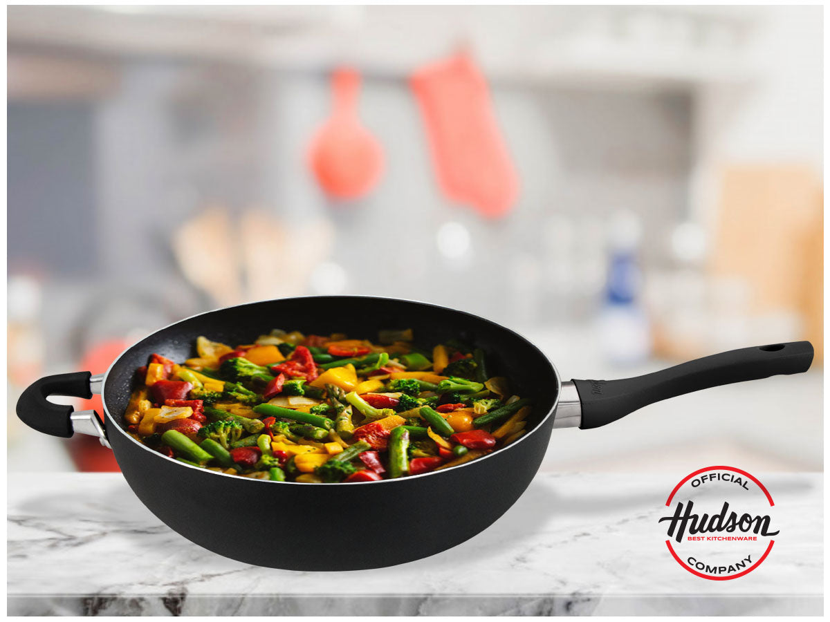 Wok Antiadherente Hudson Aluminio 32 Cm