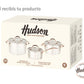 Bateria Acero Inoxidable Golden Rose Con Asas Por 6 Piezas