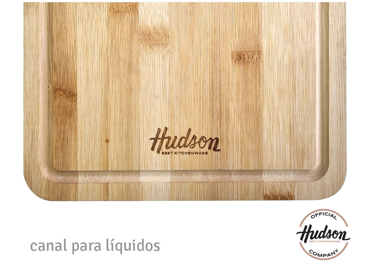 Tabla De Madera Bambú Cocina Hudson 19 X 27 X 1.5 Cm