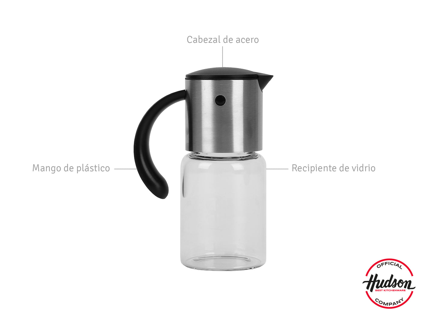 Aceitera Y Vinagrera De200ml Acero Inoxidable Hudson