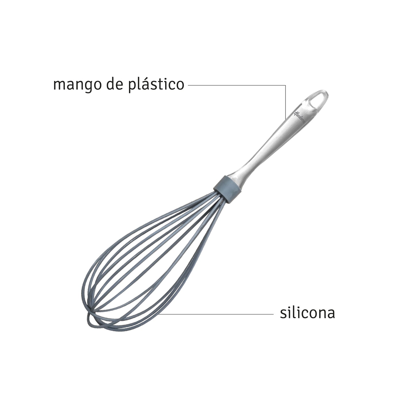 Batidor Hudson Globo Manual De Silicona Cocina 31cm