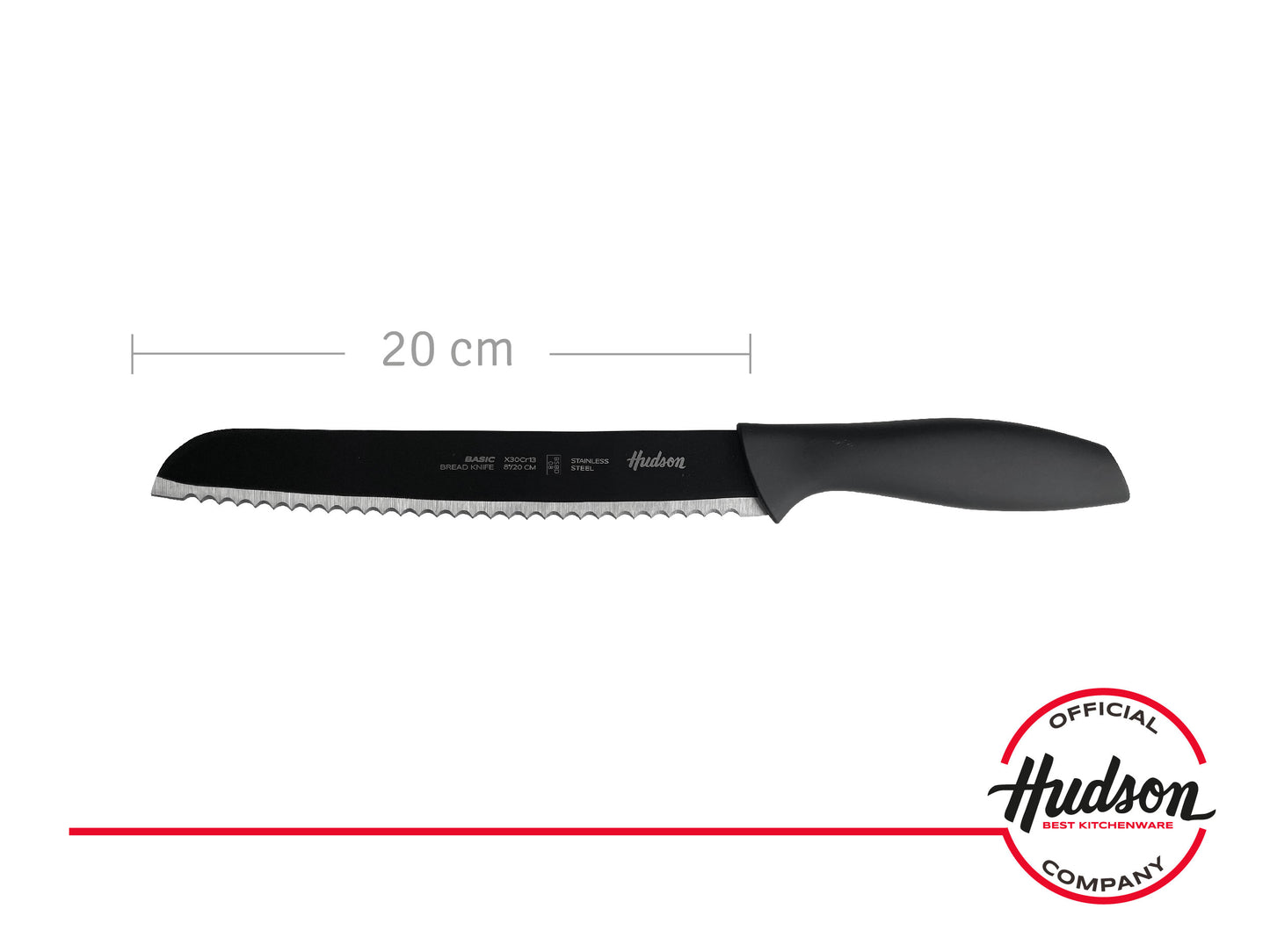 Cuchillo Para Pan Acero Inoxidable 7'' Linea Hudson Basic