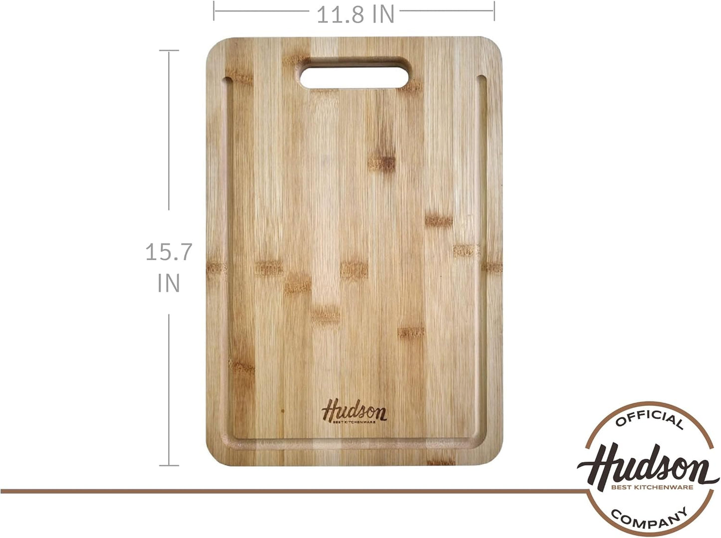 Tabla Para Cortar Picar Cocinar Hudson Madera Bambú 40x30cm