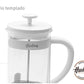 Set Hudson Cafetera Embolo 600 Ml + 2 Vasos Hudson Oficial