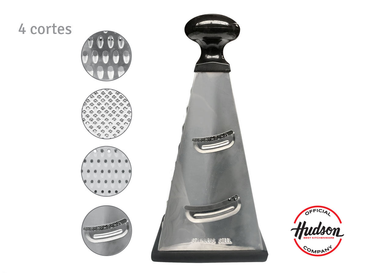 Rallador De Acero Inoxidable Hudson Piramide 4 Caras