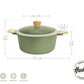 Olla Hudson 24 Cm Olive Antiadherente Válvula De Vapor