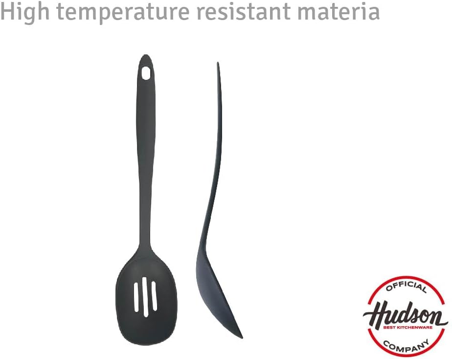 Cuchara Ranurada De Nylon Hudson Color Gris Oscuro