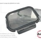 Contenedor Hermético Hudson de Vidrio Borosilicato 640 ml con Tapa BPA Free